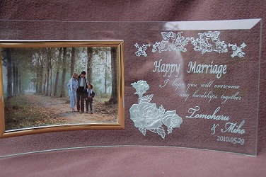 記念品写真立て